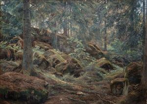 In The Forest by Berndt Adolf Lindholm