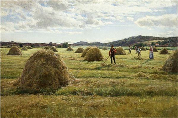 Harvesters Under The Silver Clouds - view 1