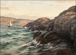 Saaristolaisnakyma by Berndt Adolf Lindholm