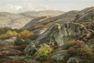 Kustlandskap Fran Bohuslan by Berndt Adolf Lindholm