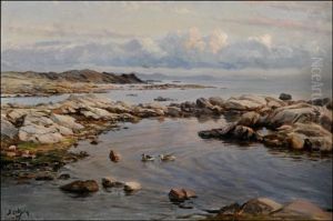 Haahkoja Meren Rannalla by Berndt Adolf Lindholm