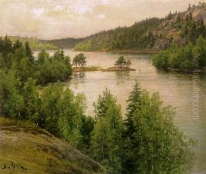Nakyma Yli Jarven by Berndt Adolf Lindholm