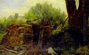 Maalaistalon Piha by Berndt Adolf Lindholm