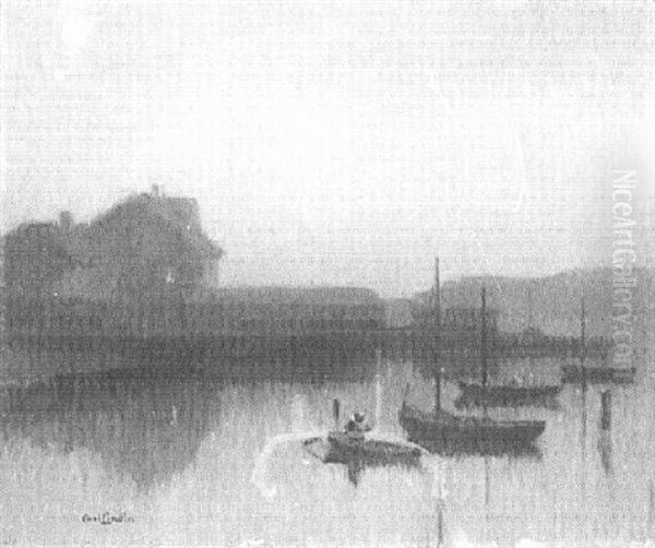 Sailboats At Dusk - view 1