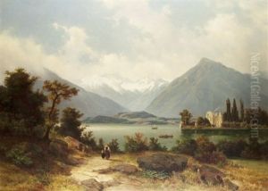 Am Thuner See by Johann Wilhelm Lindlar