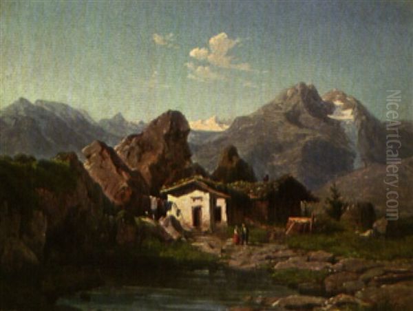 Almhutte Im Hochgebirge - view 1