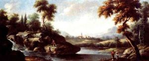 Berglandschaft Mit Hutte