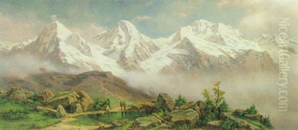 Blick Auf Eiger, Monch Und Jungfrau - view 1