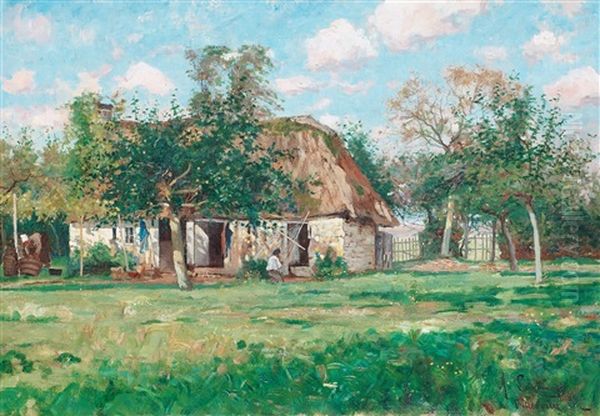 Farmhouse In Normandy, Scene From Villerville - view 1