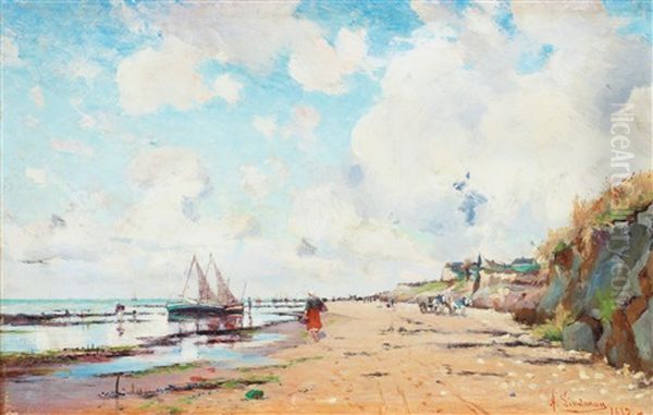 Kustmotiv Fran Villerville - view 1