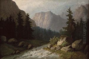 Tallandschaft Mit Wildbach
