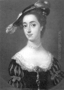 Portrait Of Mrs. Binning (mrs. Stuart Of Torrens), Sister Of The Countess Of Dundonald by Francis Lindo