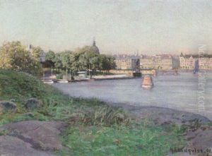 Utsikt Mot Strandvagen, Stockholm Utsikt Mot Strandvagen, Stockholm