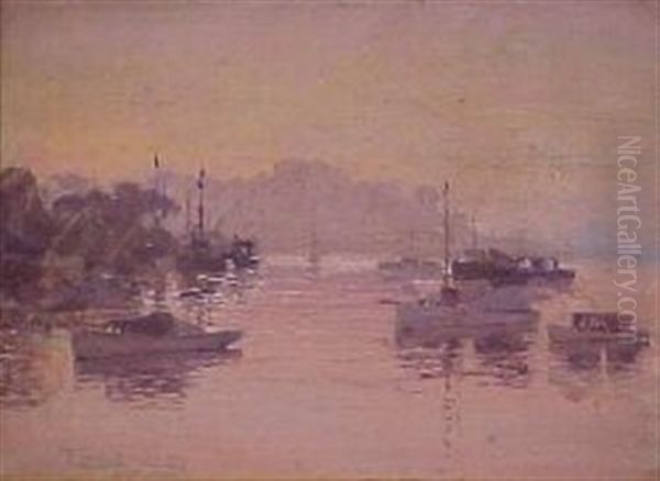 Harbour At Sunset - view 1