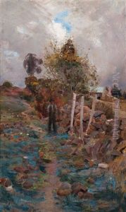 Miner's Cottage, Creswick by Perceval Charles (Percy) Lindsay