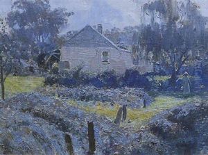 Lavender Cottage by Perceval Charles (Percy) Lindsay