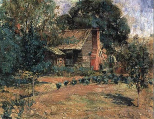 Man In A Cottage Garden, Creswick - view 1