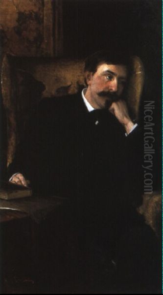 Portrait Of A Gentleman Seated In An Armchair - view 1