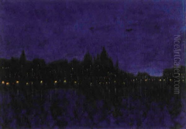 Nattlig Vy Fran Waldemarsudde - Stockholm - view 1