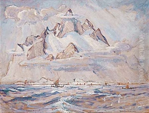 Fiskeflotta Vid Bergets Fot - view 1