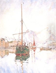 Skutor Vis Fiskelage - Motiv Fran Lofoten by Rikard Lindstroem