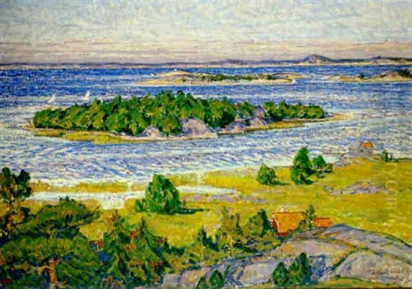 Skargardsvy Fran Uto Mot Tallholmen - view 1