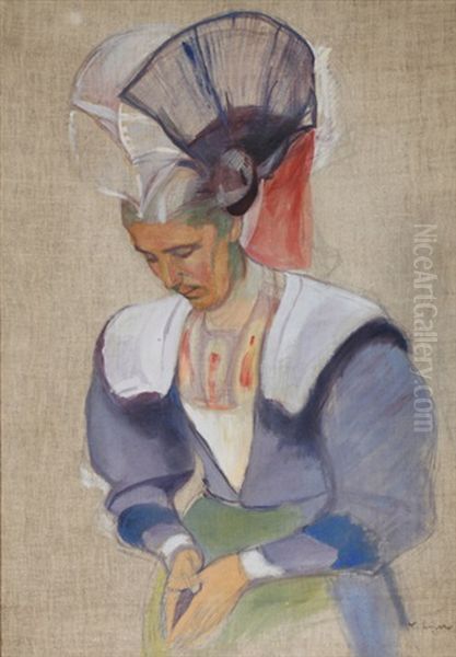 Appenzellerin In Tracht. Studie - view 1