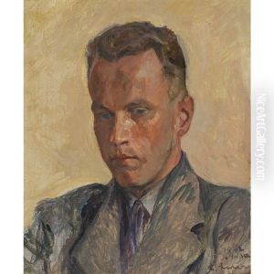 Portrat Eines Jungen Mannes by Carl August Liner