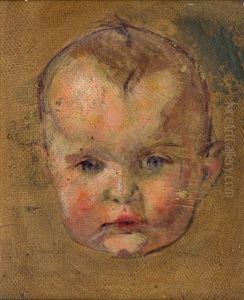 Bildnis Des Sohnes Carl Walter (study) by Carl August Liner