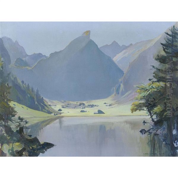 Der Seealpsee Mit Rossmad Und Santis - view 1