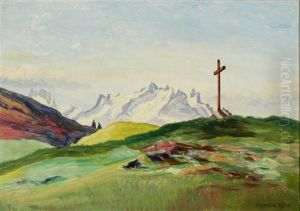 Blick Von Der Hochalp Auf Die Alpsteinkette by Carl August Liner
