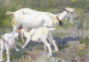 Ziegen by Carl August Liner