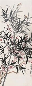 Bamboo And Birds by  Ling Wenyuan