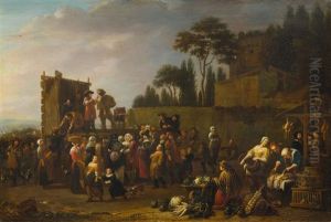 Annual Fair With Figures by Johannes Lingelbach
