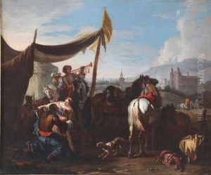 La Sosta by Johannes Lingelbach