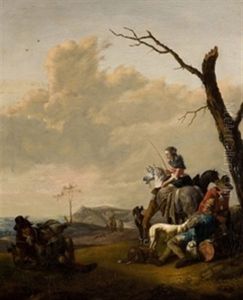 Descanso De La Caza by Johannes Lingelbach