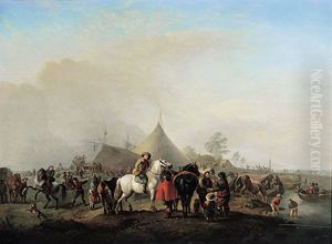 Feldlager by Johannes Lingelbach