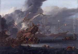 Slaget Vid Lepanto by Johannes Lingelbach