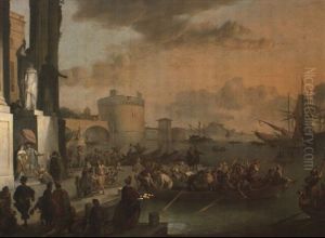 Vue D'un Port Anime En Mediterranee