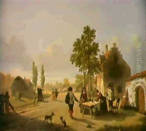 Markttag In Einer Hollandisch-en Kleinstadt. - view 1