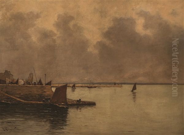 Puerto De Honfleur Y Pescadores - view 1