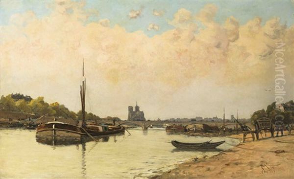 Vue Sur Notre Dame Depuis Le Quai De Bercy - view 1