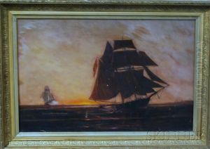 Spanish Slave Ship Overhauled by Samuel Green Wheeler Benjamin