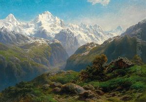 Berner Oberland, Jungfrau, Monch Und Wengern-alpe by Paul Rudolf Linke