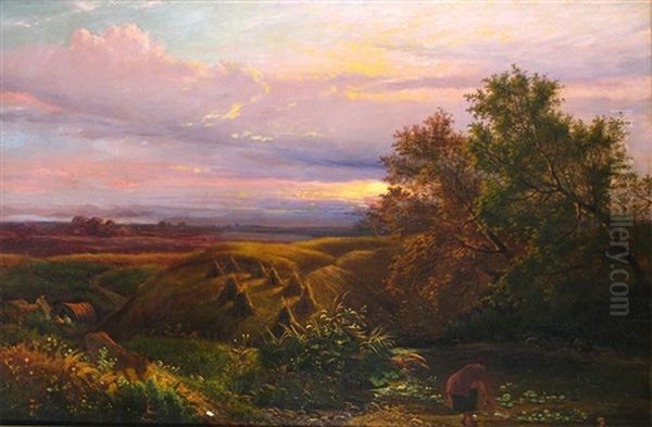 Evening On Wimbledon Common - view 1