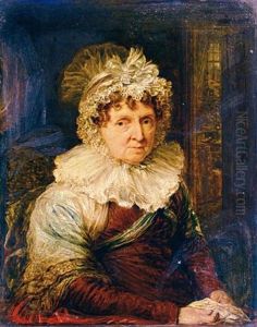 Portrait Of Mrs. Anna Young by John Linnell