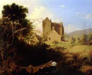 Boatman On The Banks Of A Baronial Estate