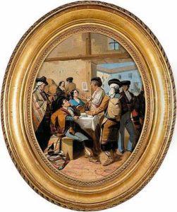 "escena De Taberna Andaluza" by Rafael Benjumea