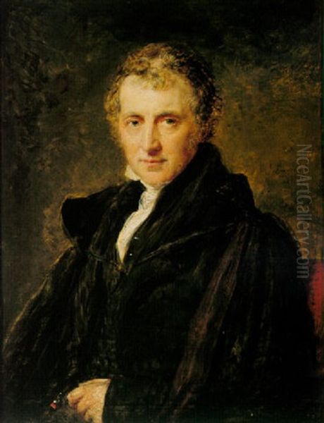 Portrait Of Sir Augustus Wall Callcott In A Black Coat - view 1