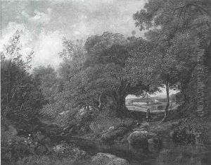 Figure In The Wood by John Linnell